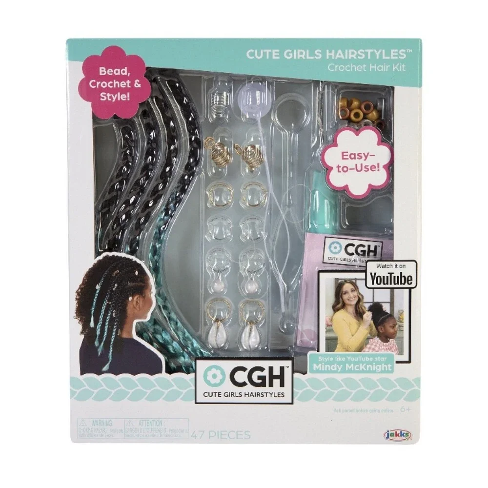 CGH Cute Girls Hairstyles Festival Hair Crochet Kit - Picture 6 of 7
